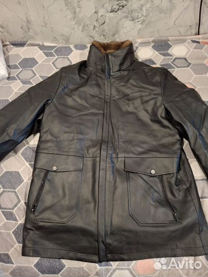 Кожаная дубленка мужская