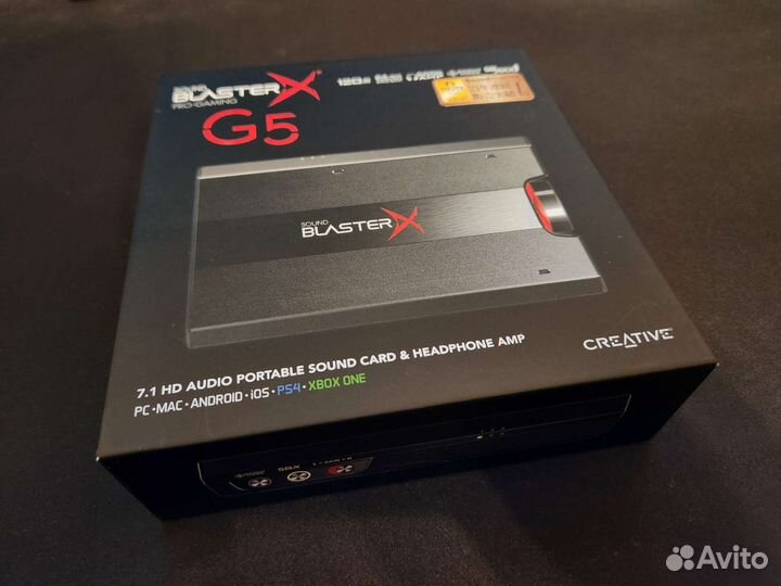 Creative Sound BlasterX G5 (USB звуковая карта)