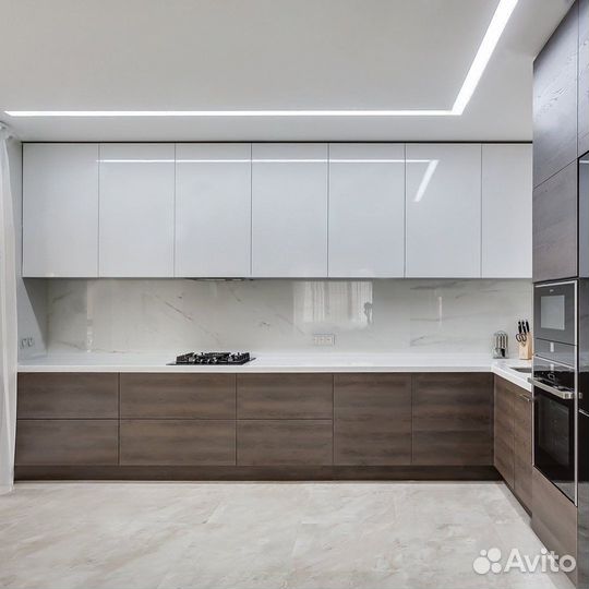 Кухня без ручек (цена за весь гарнитур) ксп:24917