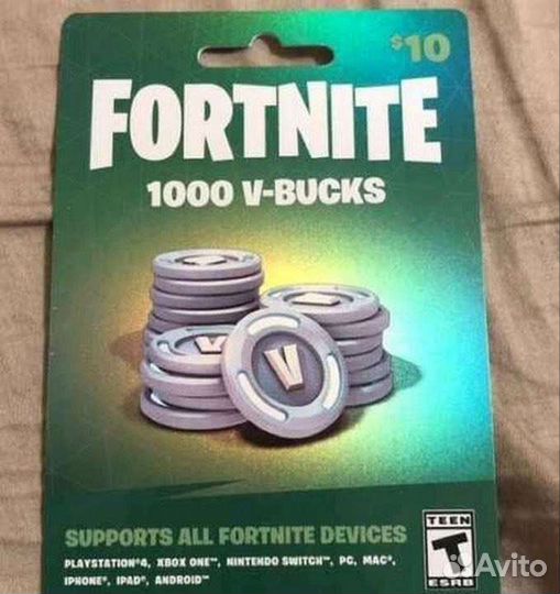 Продам вбаксы для игры fortnite