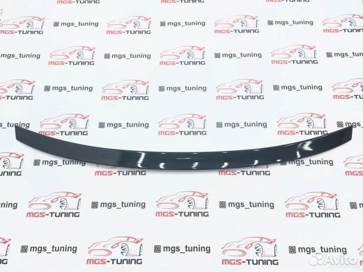 Спойлер на Audi A4 B8 (Дорест) черный глянец