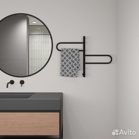 Полотен-тель электрич Vincea VTD-1R1CBE, черный