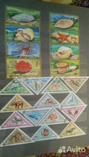 Марки Фауна Зарубежные 1901-1973г