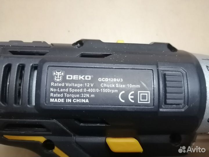 Шуруповерт Deko GCD12DU3