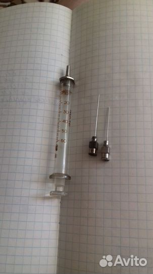 Шприц стеклянный СССР