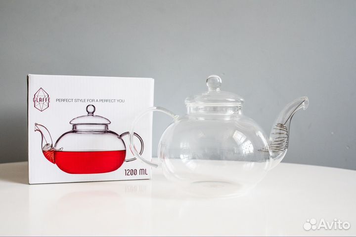 Чайник заварочный жаростойкий 1200мл