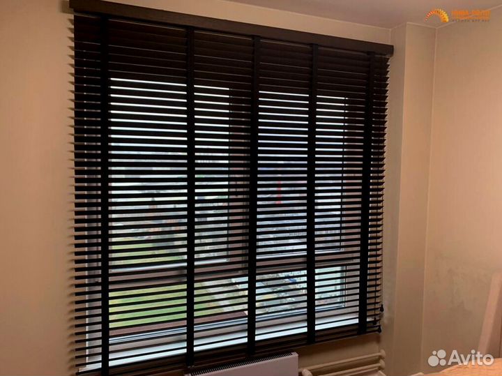 Деревянные жалюзи сосна бамбук