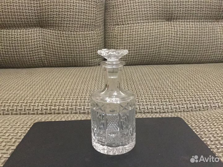 Штоф хрустальный и 6 стопок