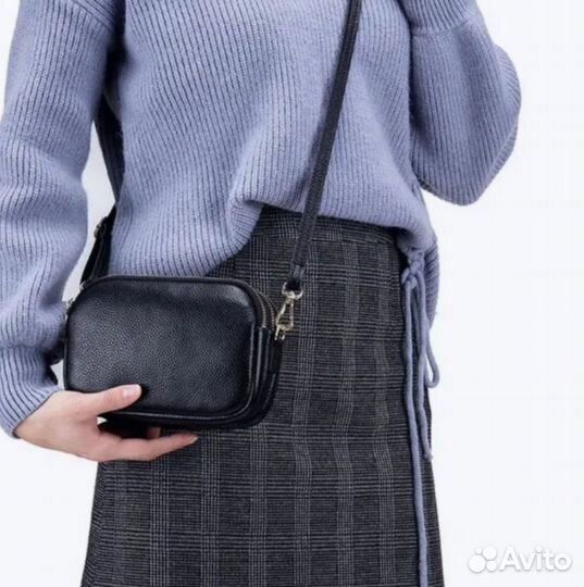 Новая сумка кросс боди, натуральная кожа