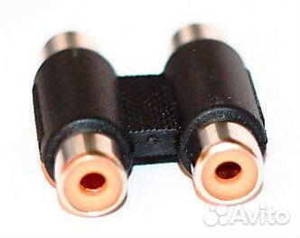 Переходник 2 гнезда RCA - 2 гнезда RCA