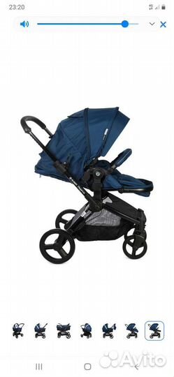 Коляска 2 в 1 Olsson Elegance Blue B818