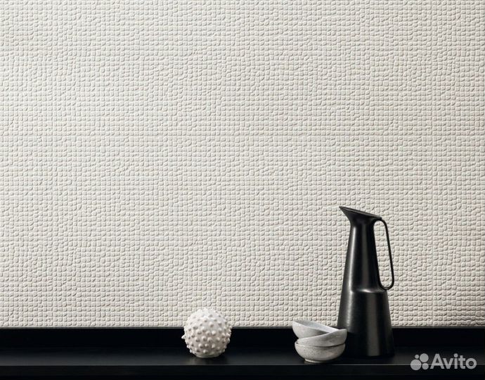 Плитка atlas C. 3D wall carve Field White 40x80