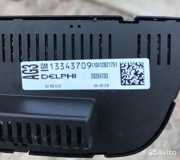 Блок управления климатом на опель астра J GTC