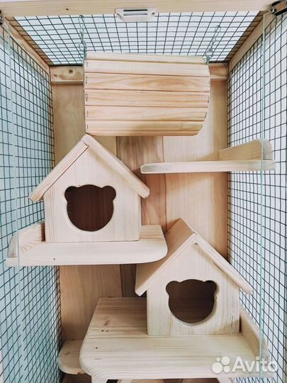 Клетка-витрина для шиншилл, дегу, хорька, белки
