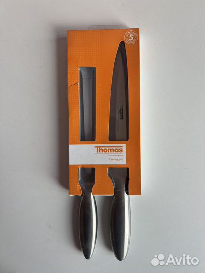 Набор: Нож кухонный и вилка поварская Tomas