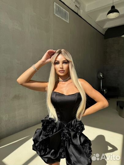 Коктейльное черное платье