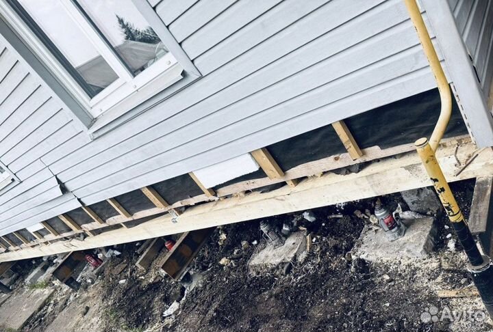 Подъем домов,ремонт и строительство домов,кровля