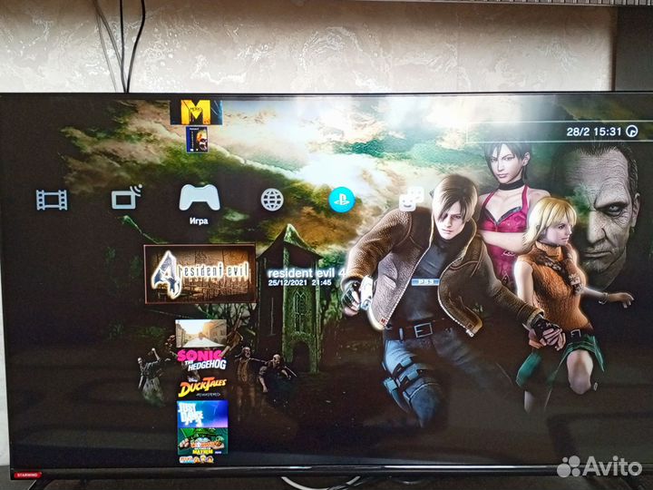 PS3 прошитая + move и 2 игры