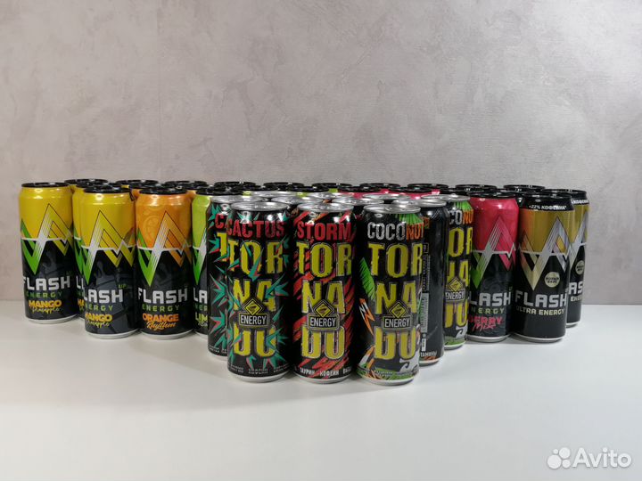 Энергетики Tornado, Adrenaline, Flash 450 мл