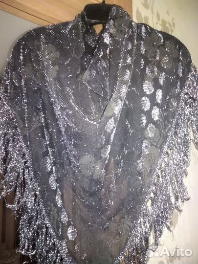 Платок газовый, косынка с рюлексом СССР