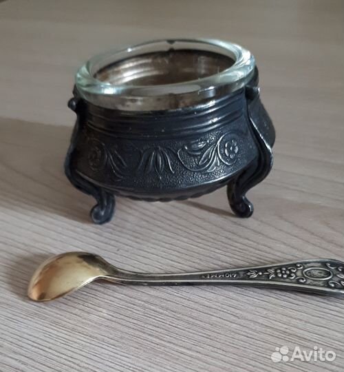 Солонка мельхиор СССР