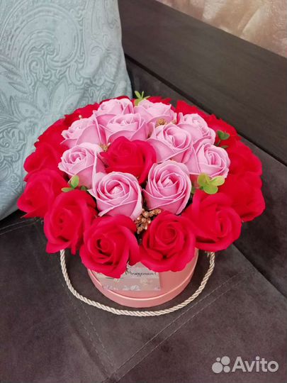 Букет из мыльных роз