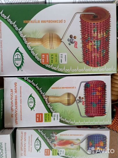 Аппликаторы Ляпко валик, мячик, квадро. Краплинка