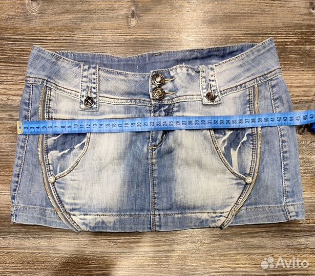 Джинсовая мини-юбка 40 р (29)