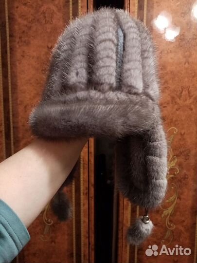 Шапка норка новая