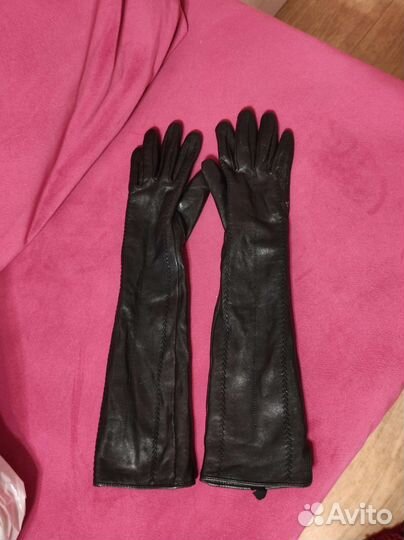 Перчатки кожанные длина 42 см