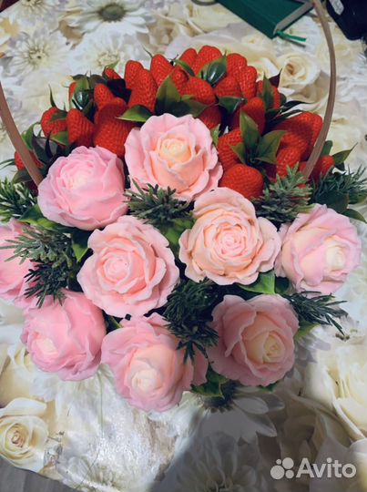 Букет цветов из мыла