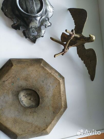 Тарелки антиквариат статуэтка бронза