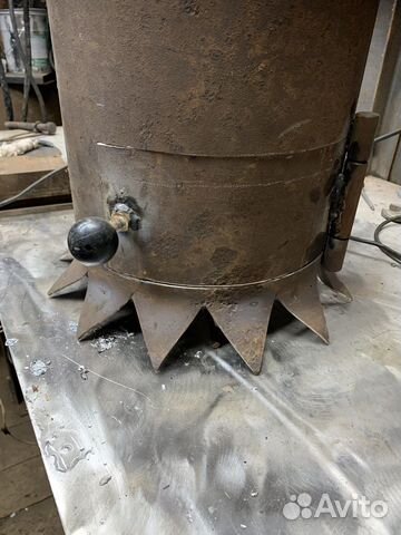 Печь для казана с трубой