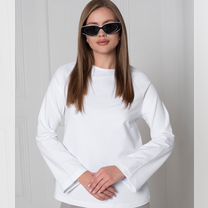 Лонгслив белый базовый, Новосибирск