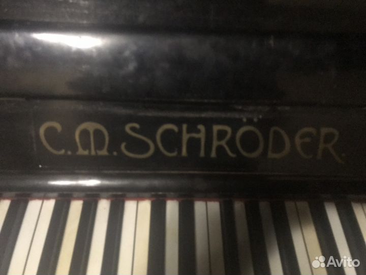 Антикварное фортепиано C.M. Schroder. До 1903 года