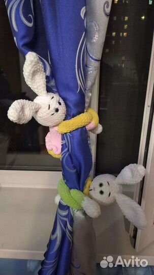 Подхваты для штор зайчики