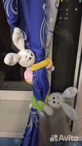 Подхваты для штор зайчики