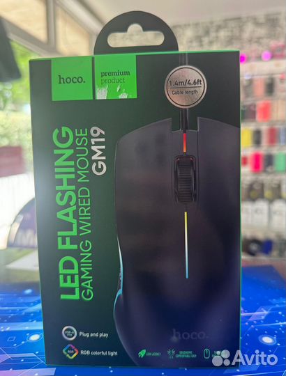 Проводная компьютерная мышь с подсветкой