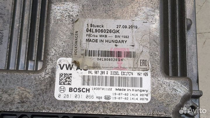 Блок управления двигателем Volkswagen Passat 8 2015, 2017