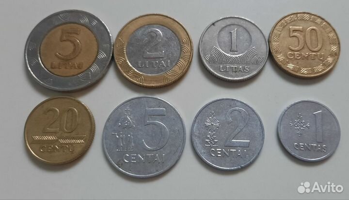 Литовские монеты(литы)