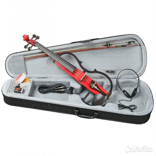 Электроскрипка EVL-05 RD (Полный Комплект)