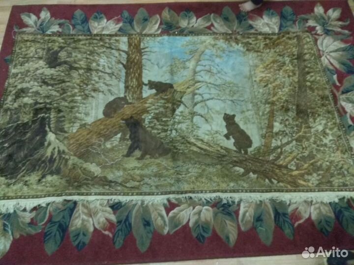 Ковёр три медведя велюровый, СССР