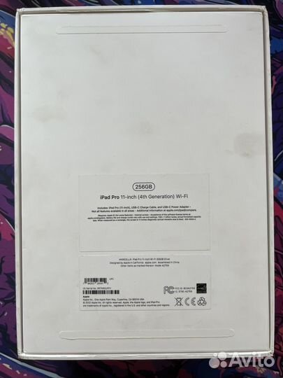 iPad pro 11-inch (4th Generation) Wi-Fi 256gb