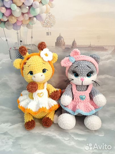 Игрушки из плюшевой пряжи