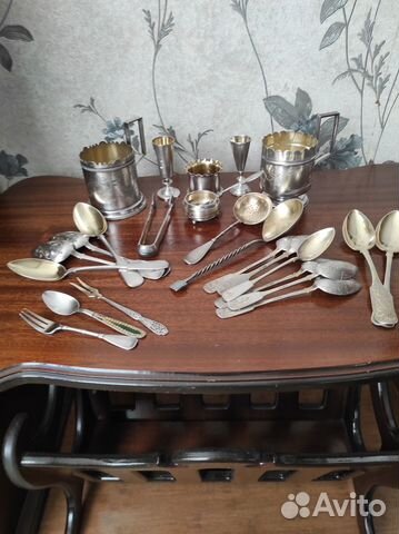 Дореволюционное столовое серебро 84 пробы