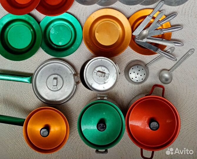 Кукольная посуда детская, мебель детская СССР