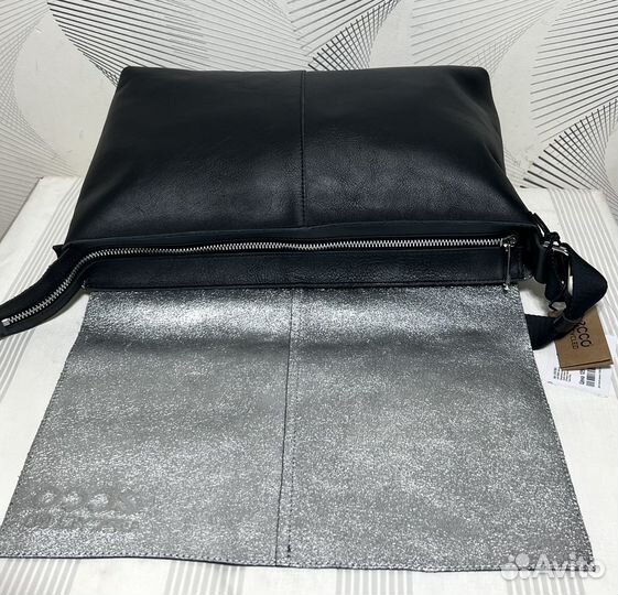 Ecco сумка Upcycled Messenger Cow Leather