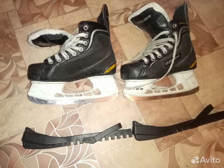 Хоккейные коньки bauer 33.5