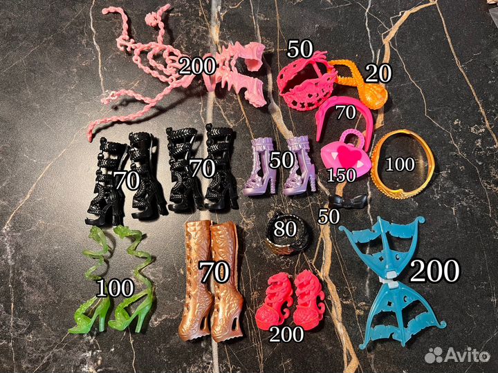 Одежда, аксессуары для кукол монстер хай, барби