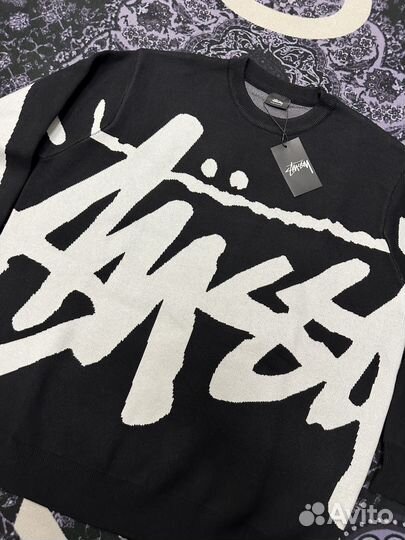 Свитер Stussy черный S M L XL